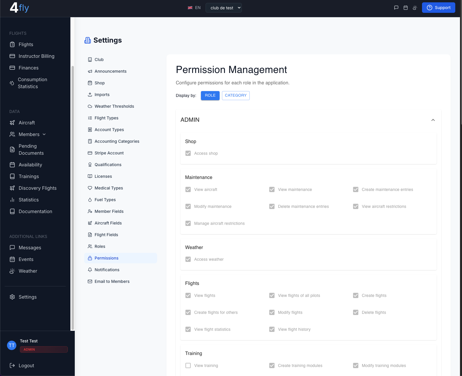 Gestion fine des permissions